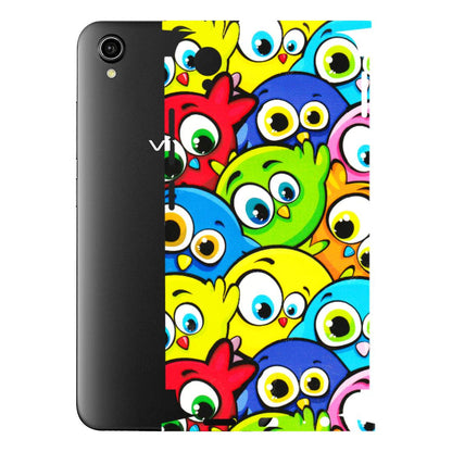 VIVO Y Series Phone Skins (All Models) - Cute Fluffy Birds - 3D Embossed Finish (L-213) Vivo Y90