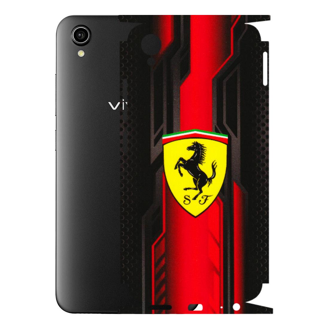 VIVO Y Series Phone Skins (All Models) - Black Ferrari Logo - 3D Embossed Finish (L-253) Vivo Y90
