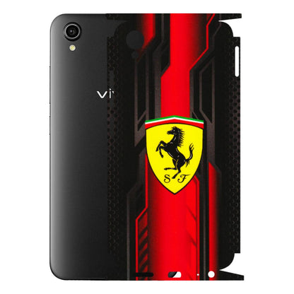 VIVO Y Series Phone Skins (All Models) - Black Ferrari Logo - 3D Embossed Finish (L-253) Vivo Y90