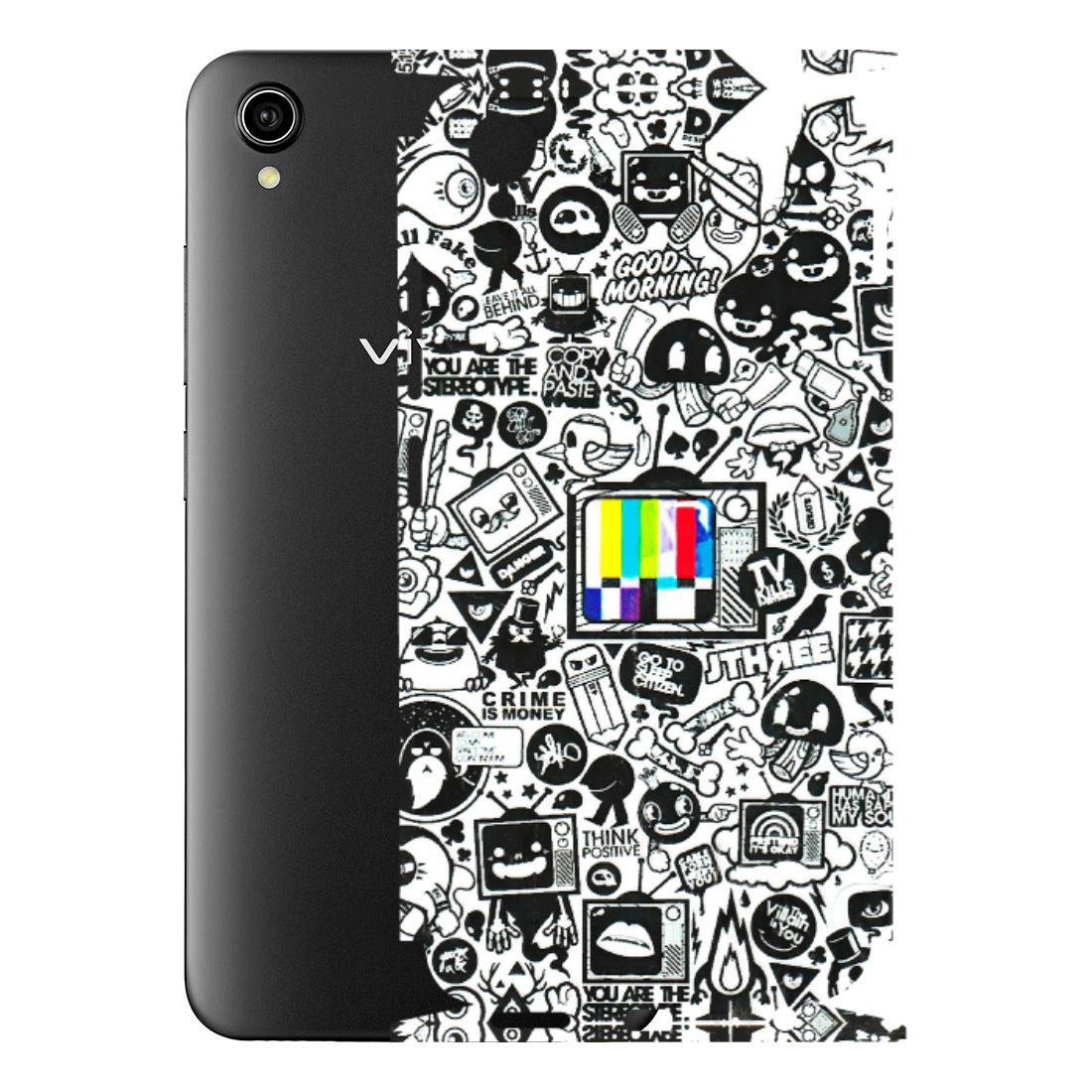 VIVO Y Series Phone Skins (All Models) - Doodles Positive Art - 3D Embossed Finish (L-263) Vivo Y90