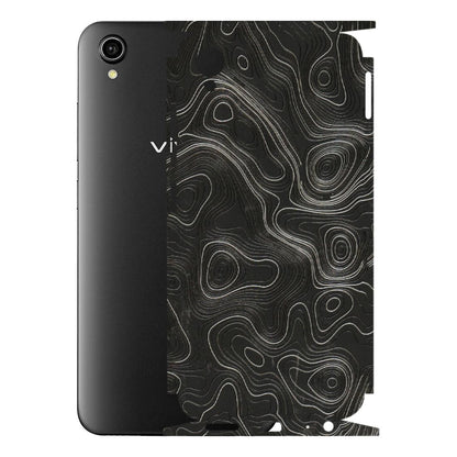 VIVO Y Series Phone Skins (All Models) - Abstract White Line Map - 3D Embossed Finish (L-269) Vivo Y90