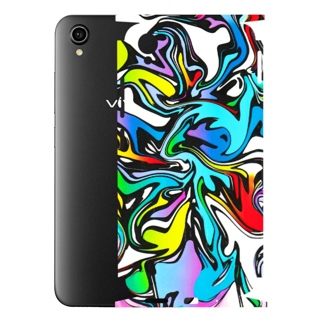 VIVO Y Series Phone Skins (All Models) - Abstract Colour Paints - 3D Embossed Finish (L-271) Vivo Y90