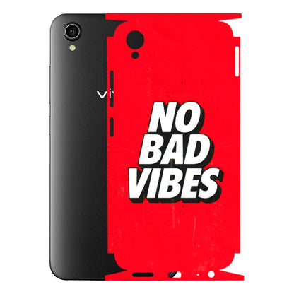 VIVO Y Series Phone Skins (All Models) - No Bad Vibes - 3D Embossed Finish (L-280) Vivo Y90