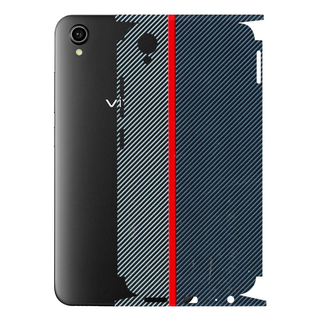 VIVO Y Series Phone Skins (All Models) - Blue Sober Lines - 3D Embossed Finish (L-305) Vivo Y90