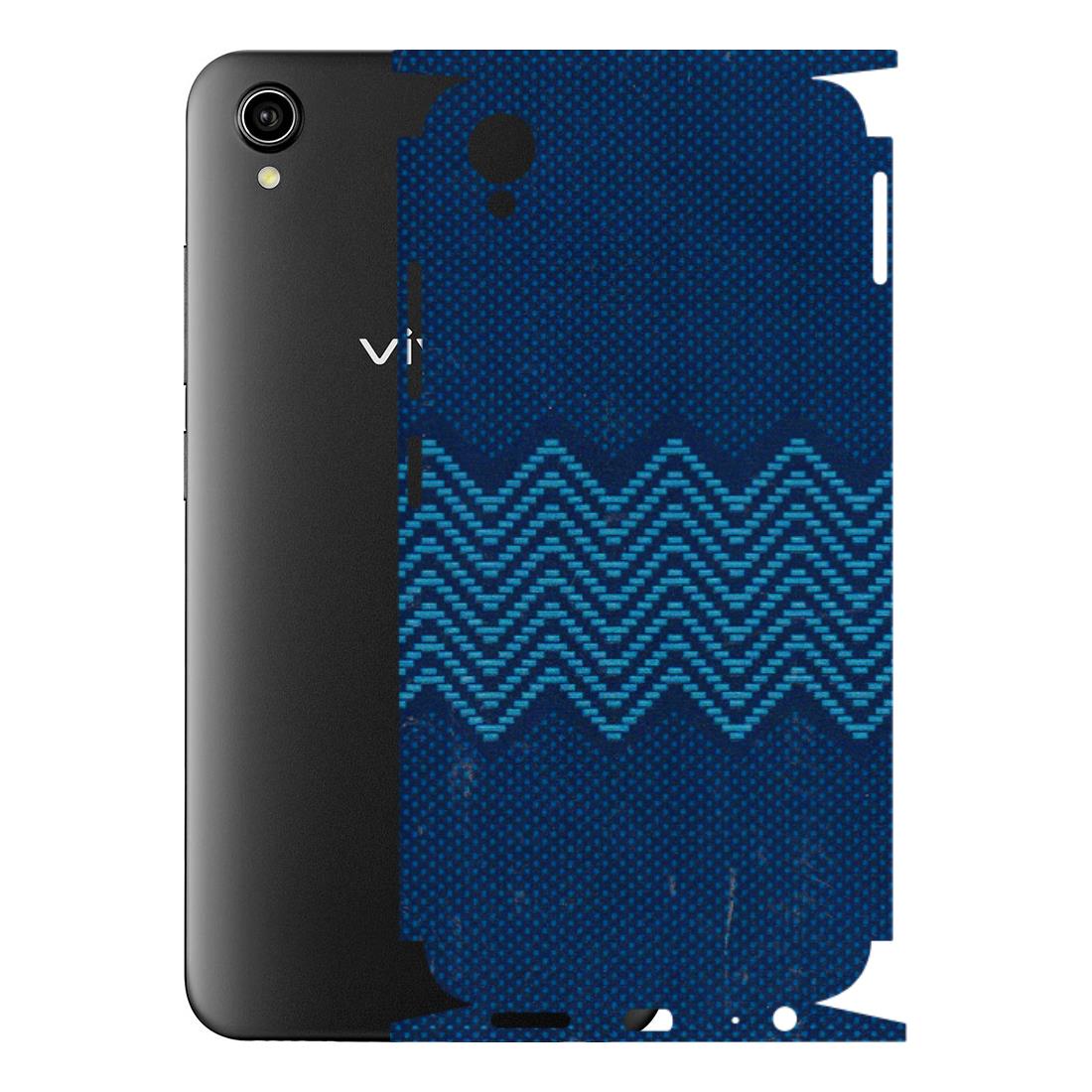 VIVO Y Series Phone Skins (All Models) - Blue Sober Waves - 3D Embossed Finish (L-306) Vivo Y90
