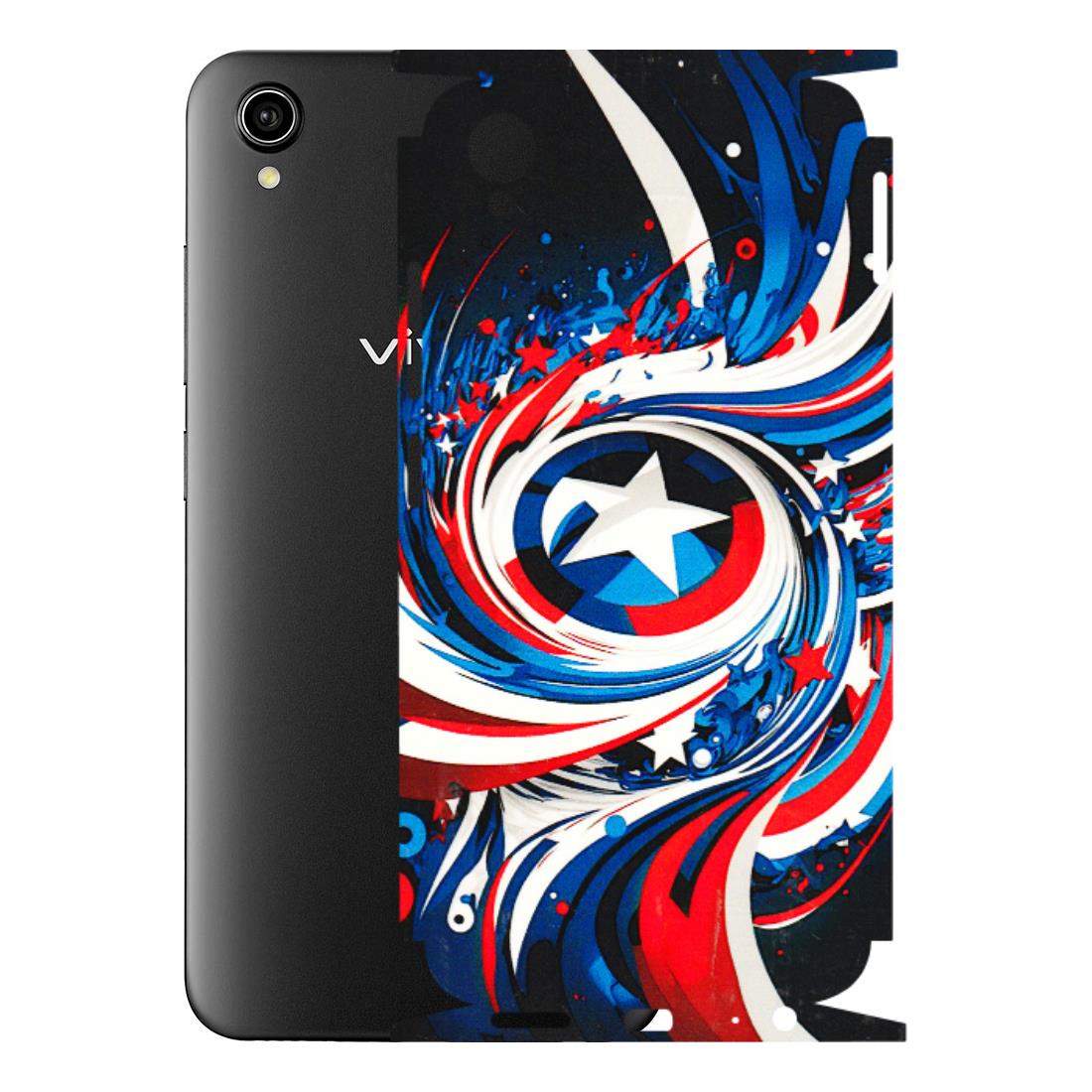 VIVO Y Series Phone Skins (All Models) - Captain America Logo - 3D Embossed Finish (L-307) Vivo Y90