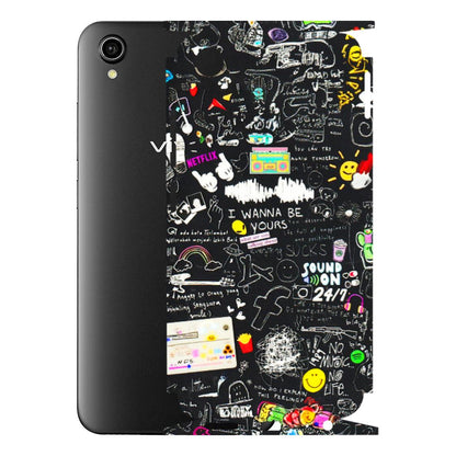 VIVO Y Series Phone Skins (All Models) - Black Creatives Doodles - 3D Embossed Finish (L-311) Vivo Y90