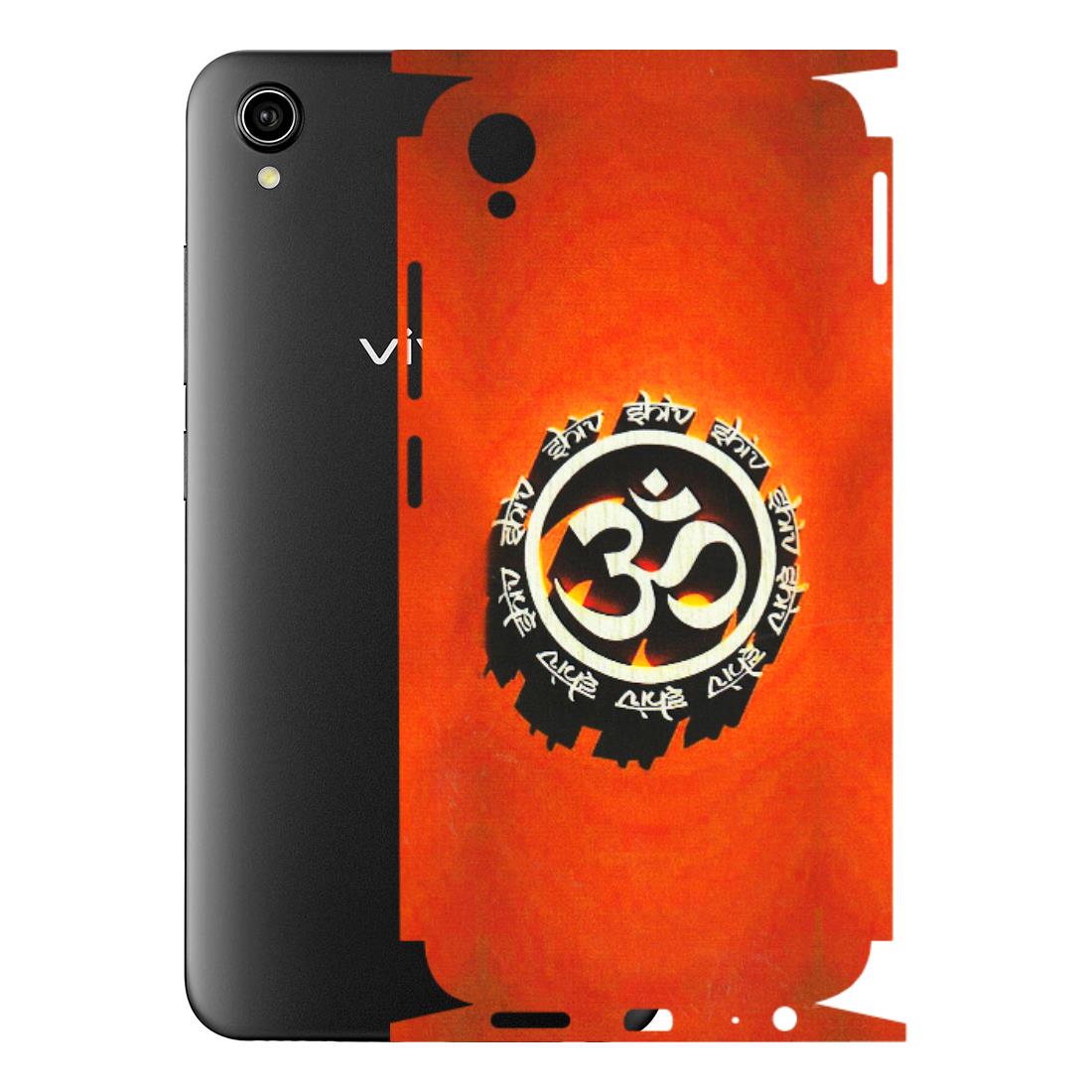 VIVO Y Series Phone Skins (All Models) - Aum Shiv Orange - 3D Embossed Finish (L-32) Vivo Y90