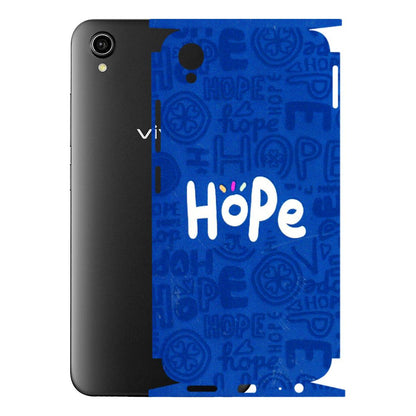 VIVO Y Series Phone Skins (All Models) - Hope Doodles Blue - 3D Embossed Finish (L-43) Vivo Y90