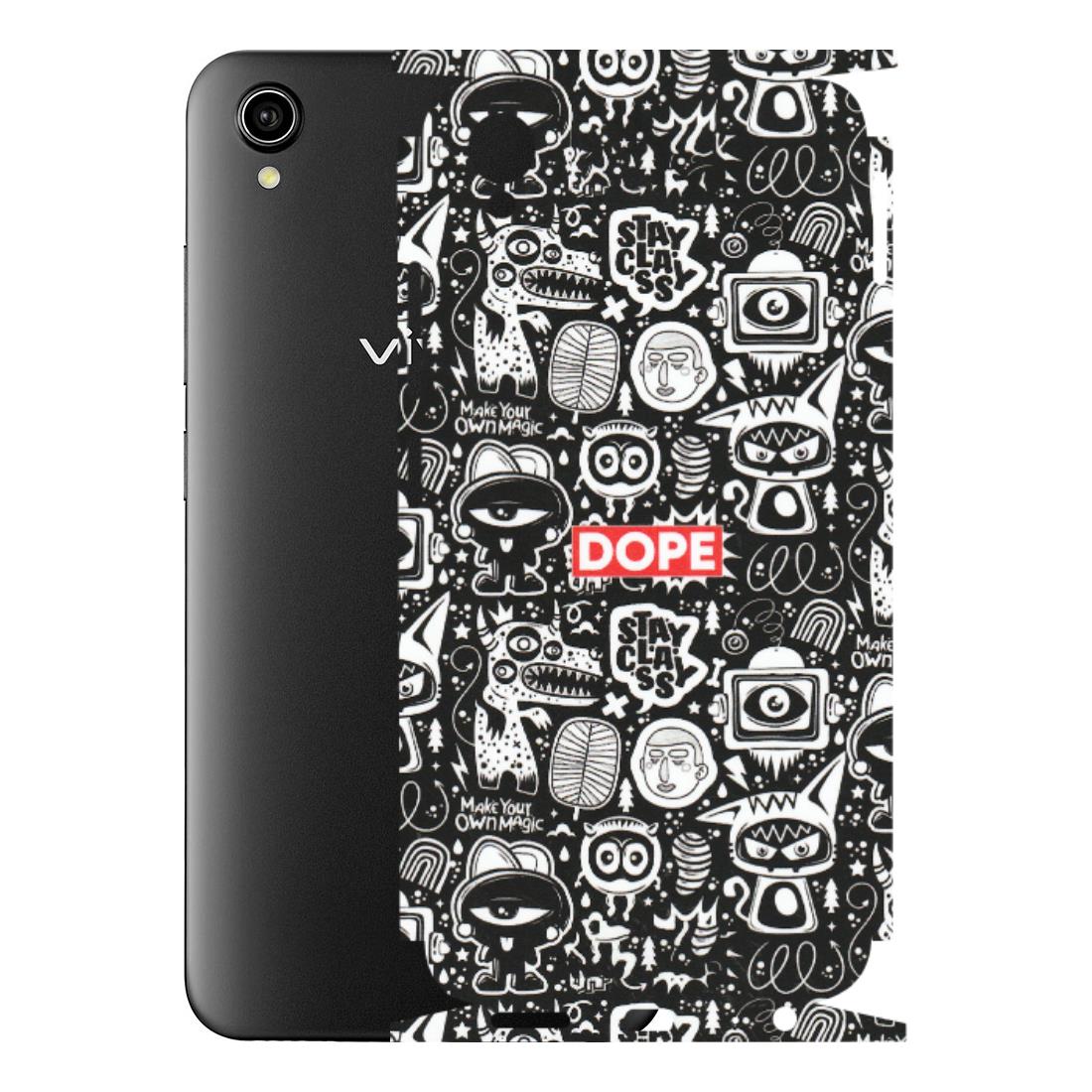 VIVO Y Series Phone Skins (All Models) - Dope Stay Classy Black Doodles - Matte Finish (M-126) Vivo Y90
