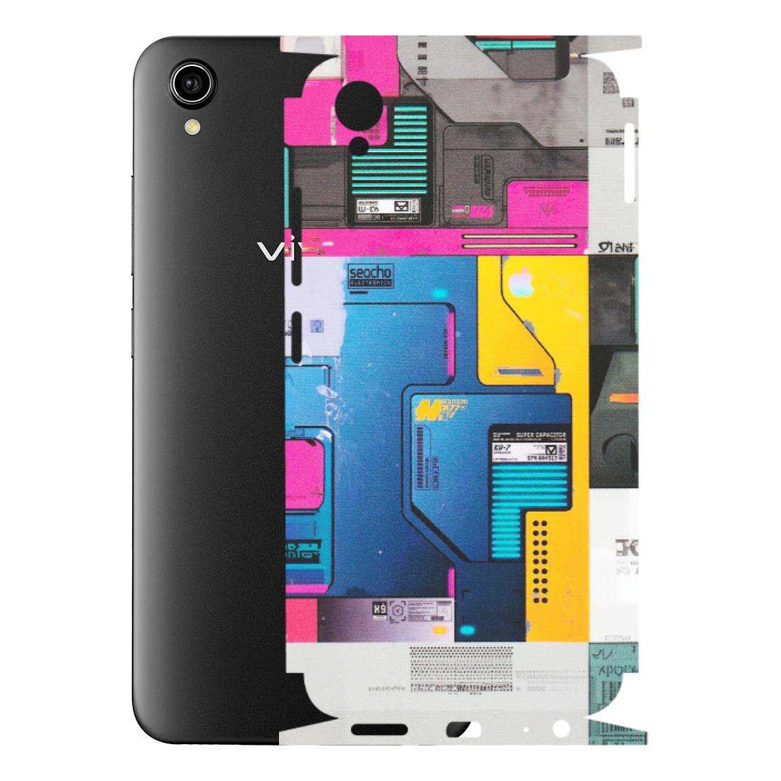 VIVO Y Series Phone Skins (All Models) - Colourfull Motherboard Internals - Matte Finish (M-55) Vivo Y90