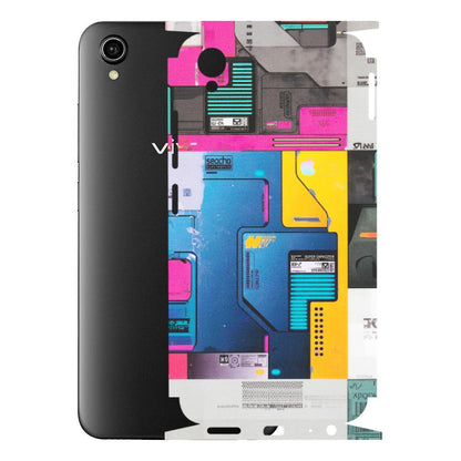 VIVO Y Series Phone Skins (All Models) - Colourfull Motherboard Internals - Matte Finish (M-55) Vivo Y90