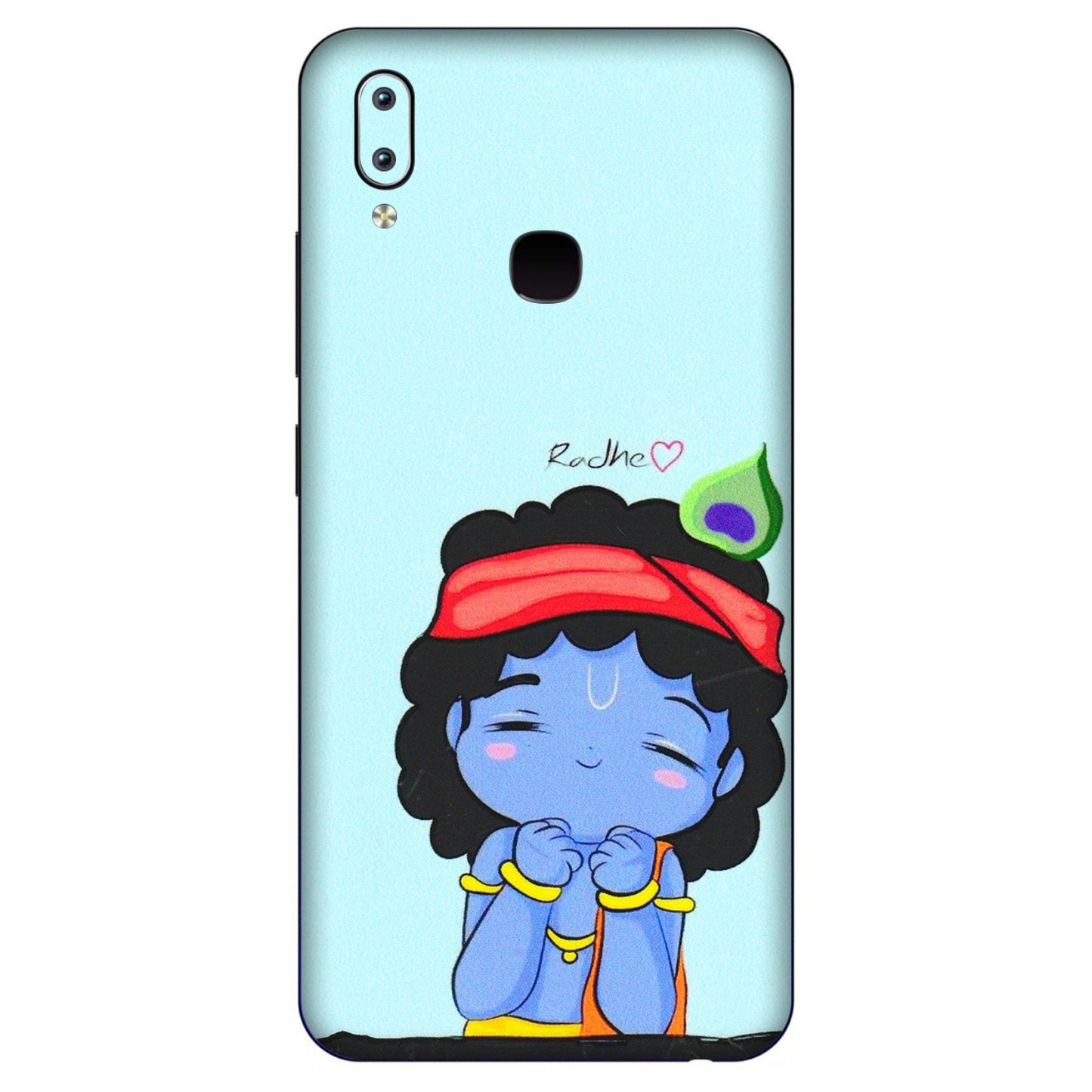 VIVO Y Series Phone Skins (All Models) - Radhe Radhe Cute Toon - 3D Embossed Finish (L-05) Vivo Y91