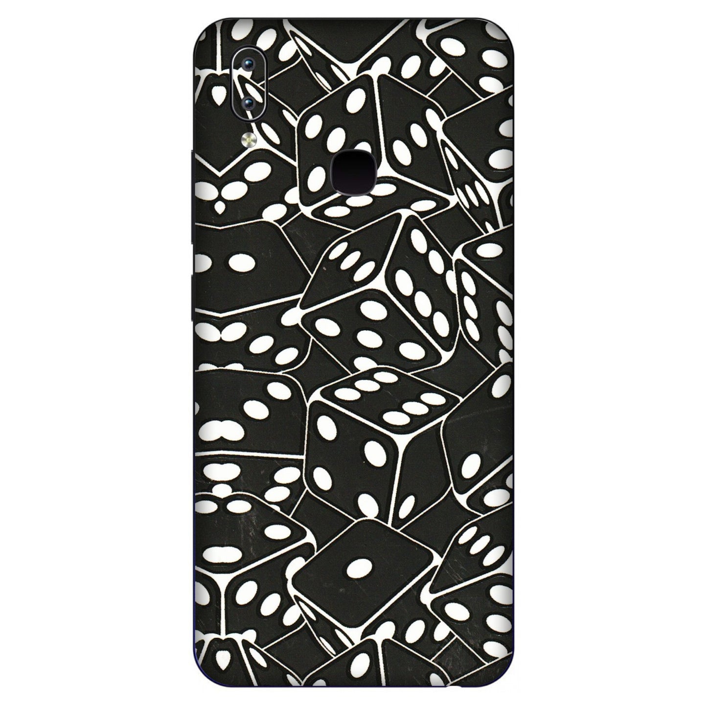VIVO Y Series Phone Skins (All Models) - Big Black Dices - 3D Embossed Finish (L-106) Vivo Y91