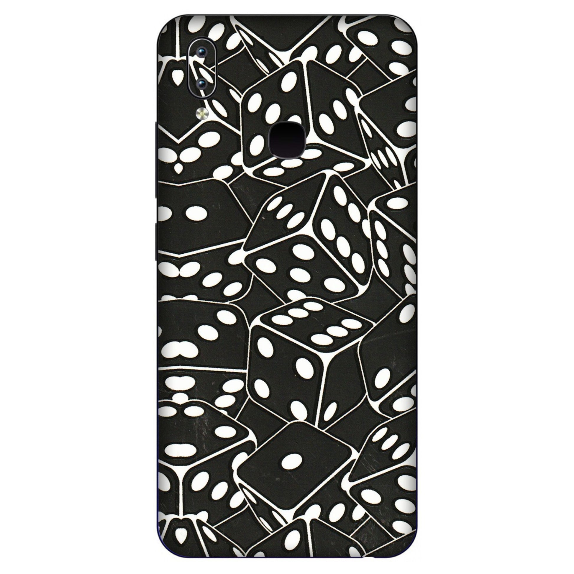 VIVO Y Series Phone Skins (All Models) - Big Black Dices - 3D Embossed Finish (L-106) Vivo Y91