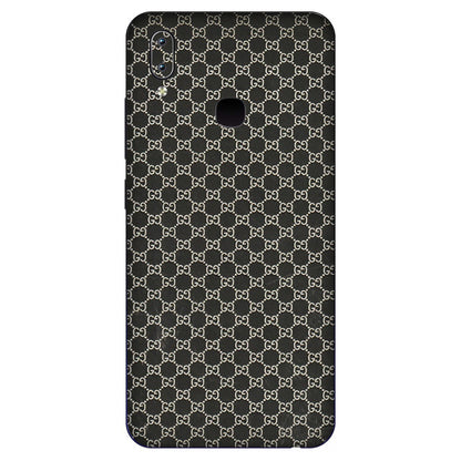 VIVO Y Series Phone Skins (All Models) - Black G Print - 3D Embossed Finish (L-109) Vivo Y91