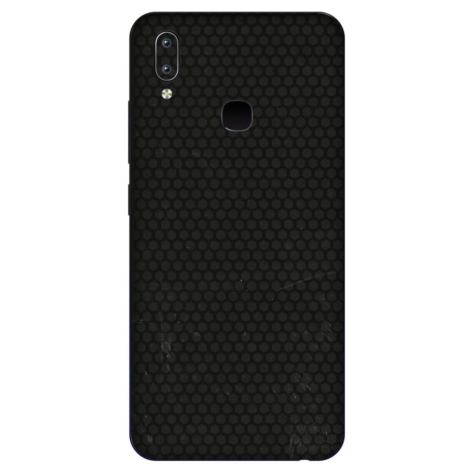 VIVO Y Series Phone Skins (All Models) - Black honeycomb - 3D Embossed Finish (L-114) Vivo Y91