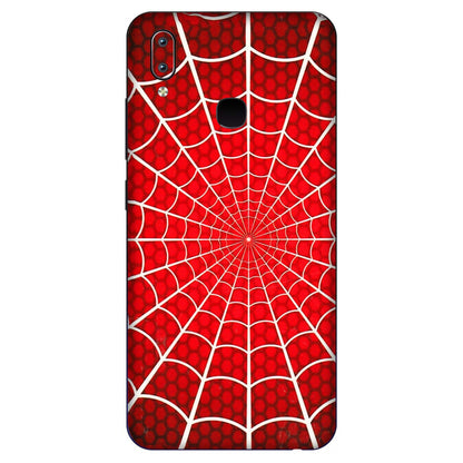 VIVO Y Series Phone Skins (All Models) - Classic Spidey Web - 3D Embossed Finish (L-115) Vivo Y91