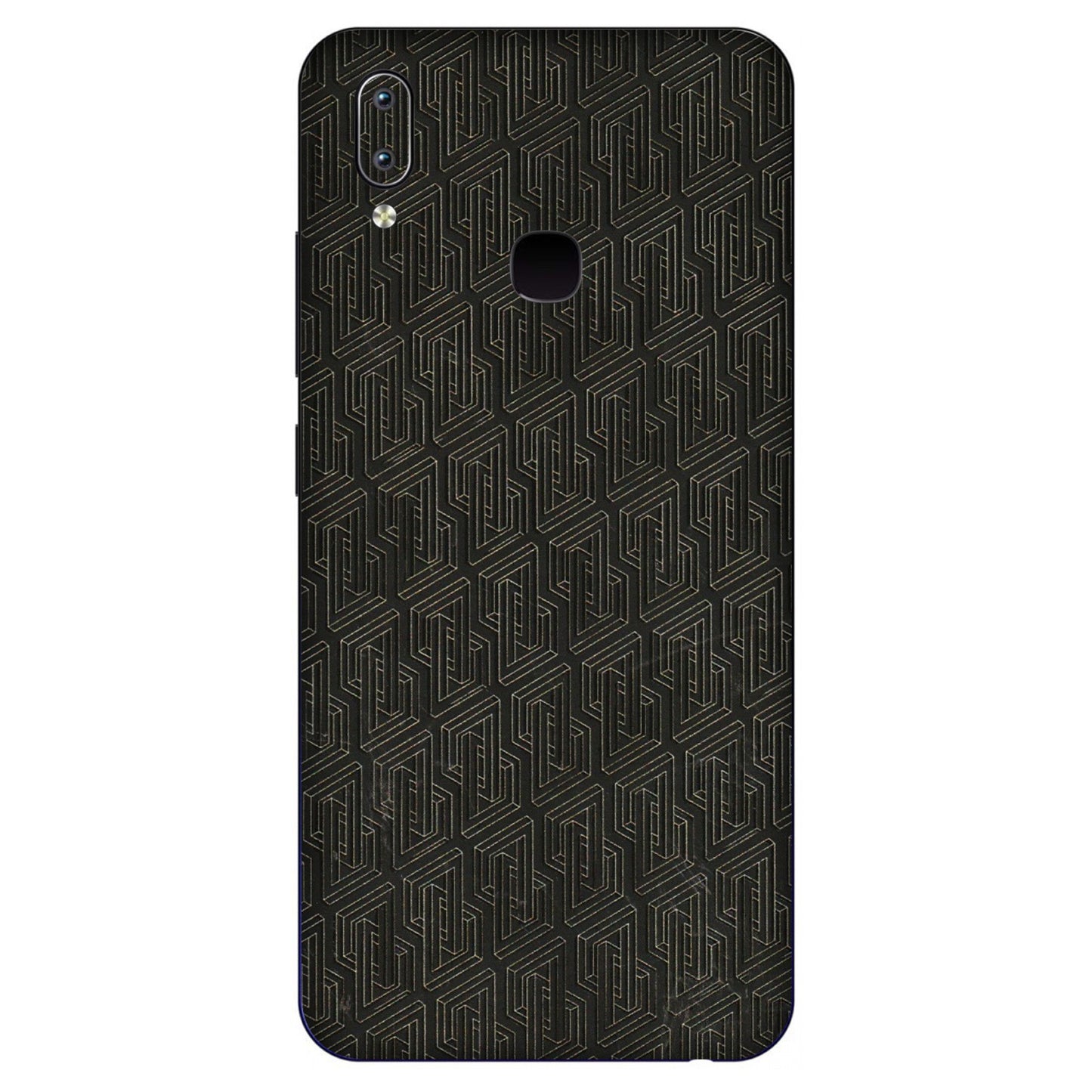 VIVO Y Series Phone Skins (All Models) - Black Abstract Pattern - 3D Embossed Finish (L-117) Vivo Y91