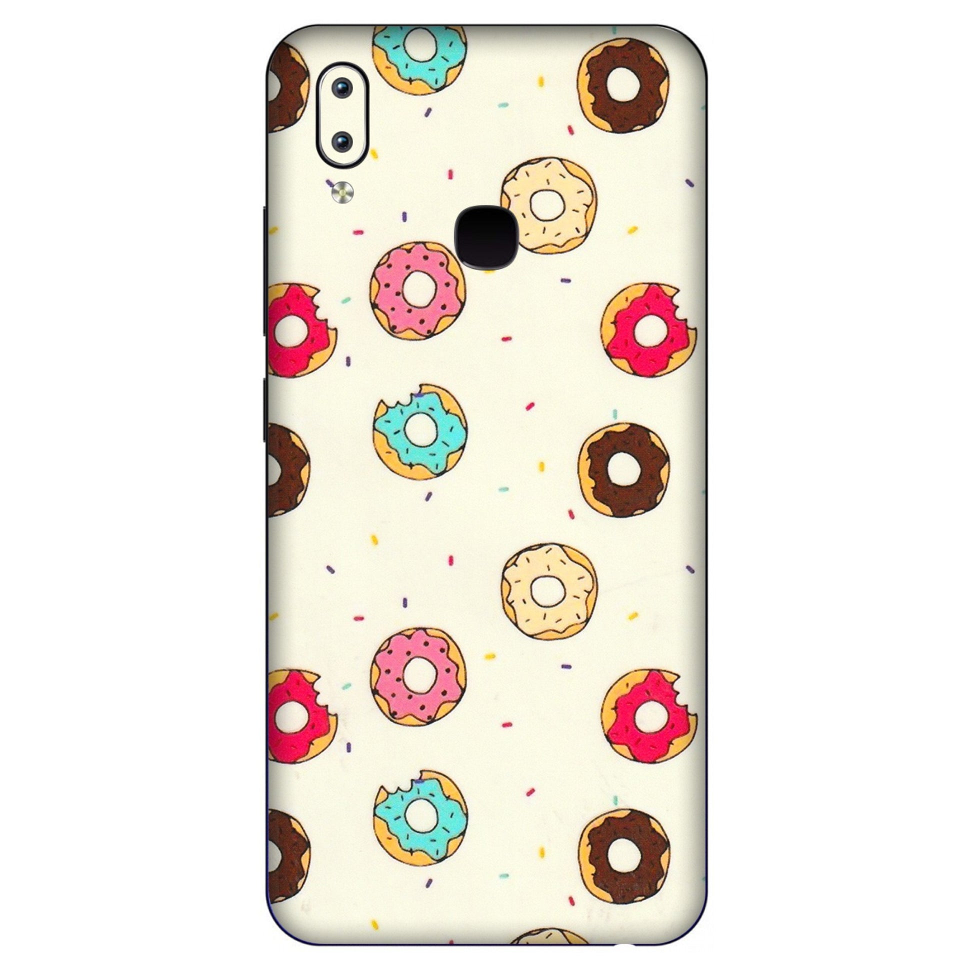 VIVO Y Series Phone Skins (All Models) - Mini Donuts Doodle Art - 3D Embossed Finish (L-122) Vivo Y91