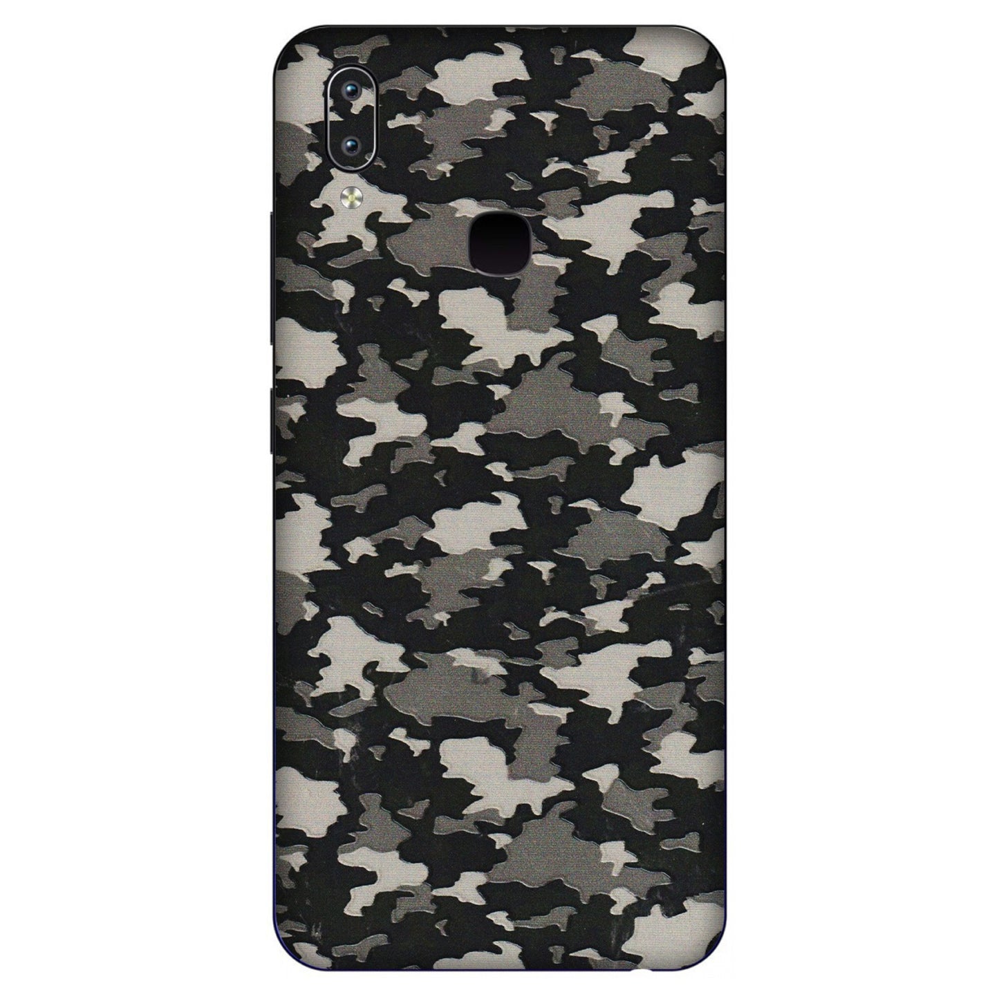 VIVO Y Series Phone Skins (All Models) - Black/Grey Camoflaunge - 3D Embossed Finish (L-142) Vivo Y91
