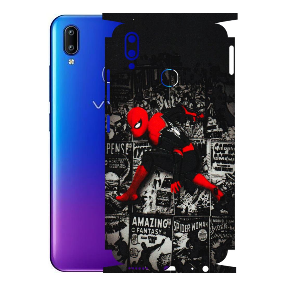 VIVO Y Series Phone Skins (All Models) - SpiderMan New - 3D Embossed Finish (L-162) Vivo Y91
