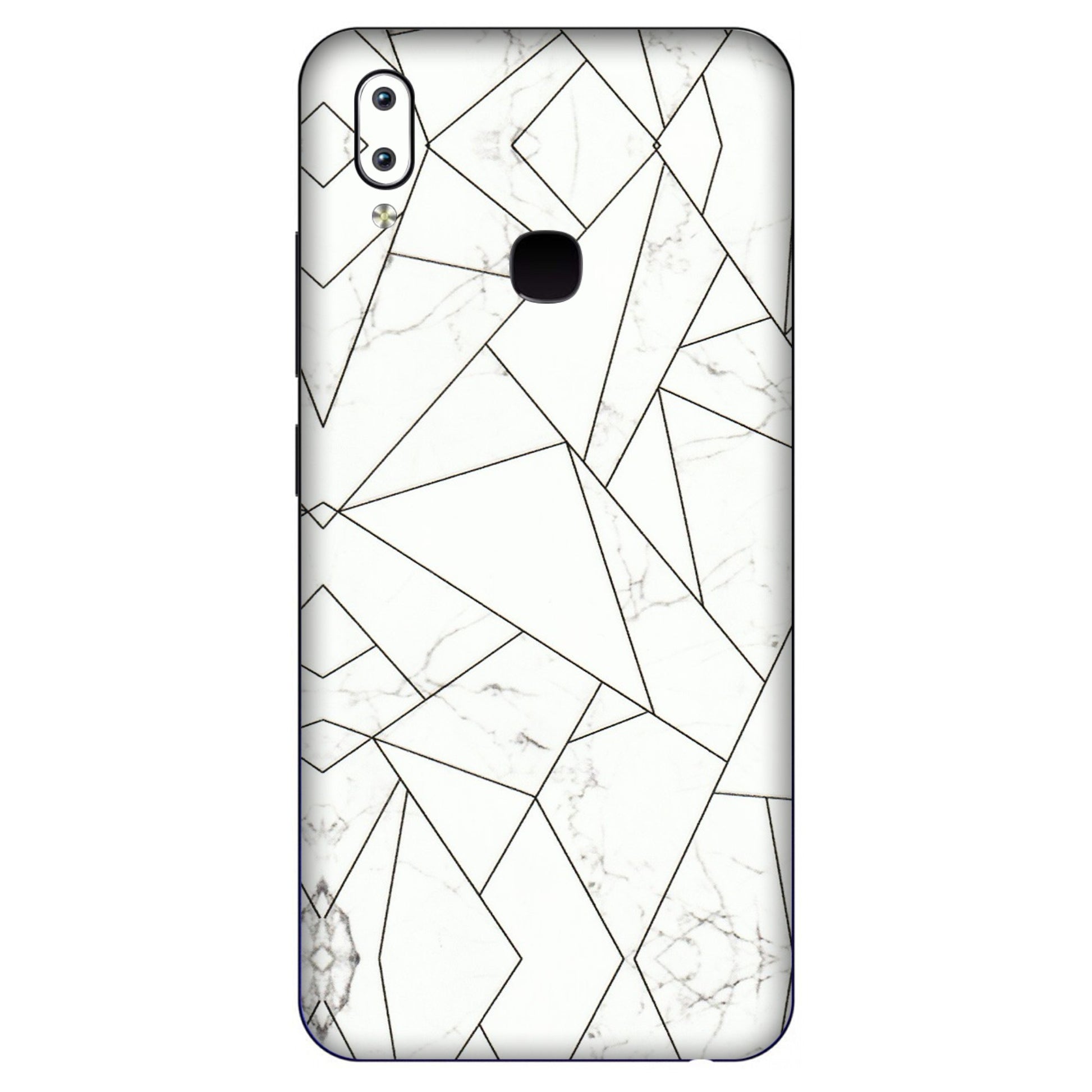VIVO Y Series Phone Skins (All Models) - Luxury White Marble Effect - 3D Embossed Finish (L-168) Vivo Y91