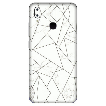 VIVO Y Series Phone Skins (All Models) - Luxury White Marble Effect - 3D Embossed Finish (L-168) Vivo Y91