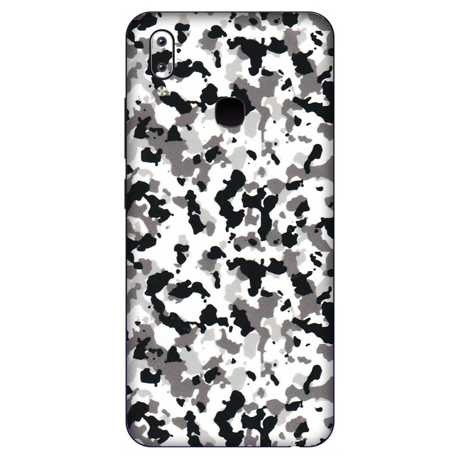 VIVO Y Series Phone Skins (All Models) - White Black Camouflage - 3D Embossed Finish (L-18) Vivo Y91