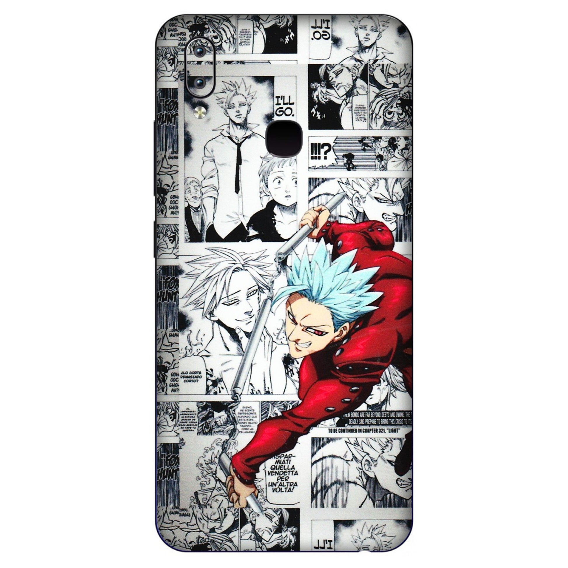 VIVO Y Series Phone Skins (All Models) - Anime Comic - 3D Embossed Finish (L-192) Vivo Y91