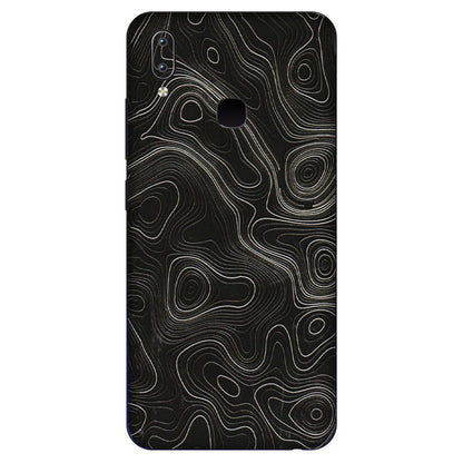 VIVO Y Series Phone Skins (All Models) - Black Swirl - 3D Embossed Finish (L-196) Vivo Y91