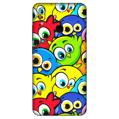 VIVO Y Series Phone Skins (All Models) - Cute Fluffy Birds - 3D Embossed Finish (L-213) Vivo Y91