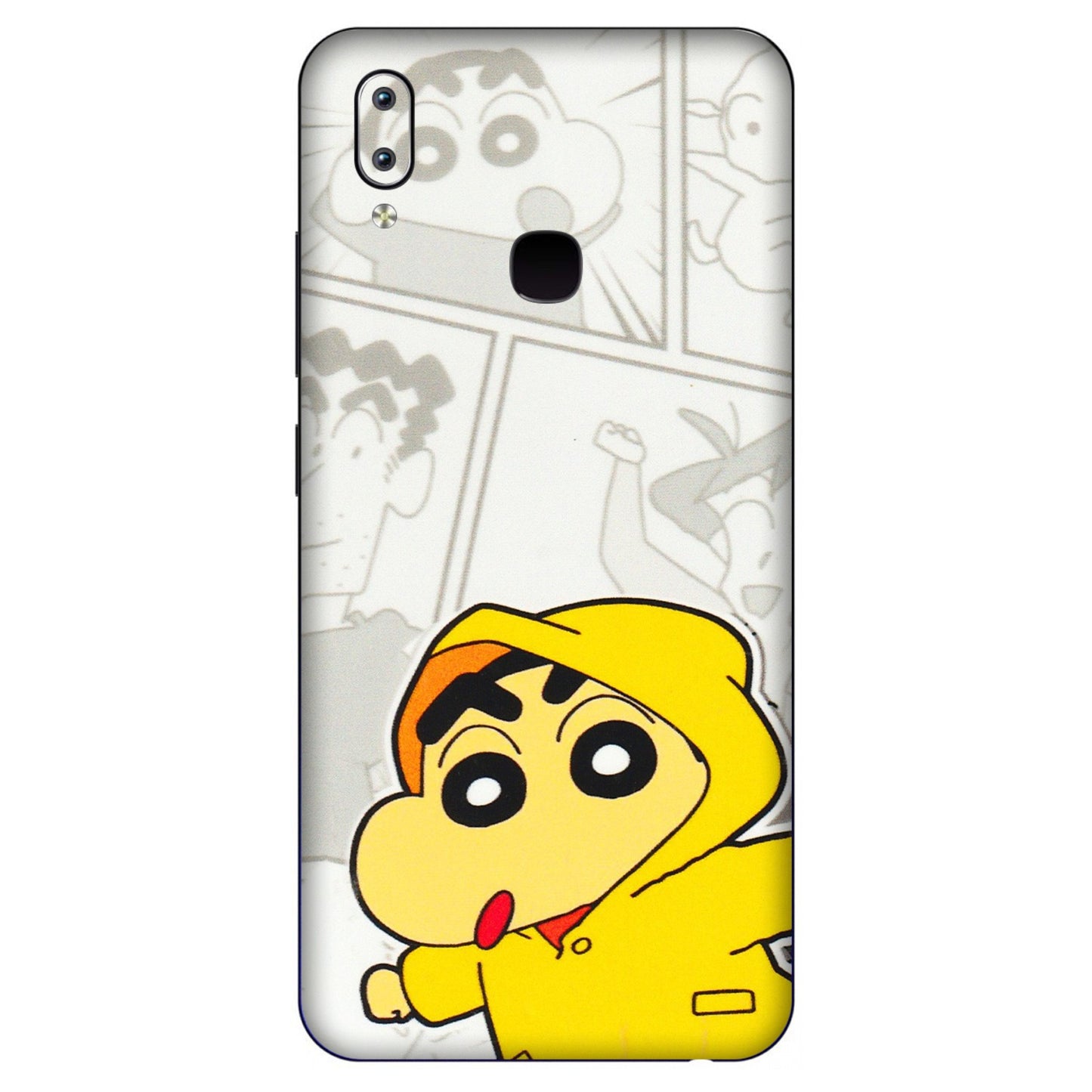 VIVO Y Series Phone Skins (All Models) - Yellow Shinchan Comic - 3D Embossed Finish (L-246) Vivo Y91