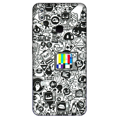 VIVO Y Series Phone Skins (All Models) - Doodles Positive Art - 3D Embossed Finish (L-263) Vivo Y91