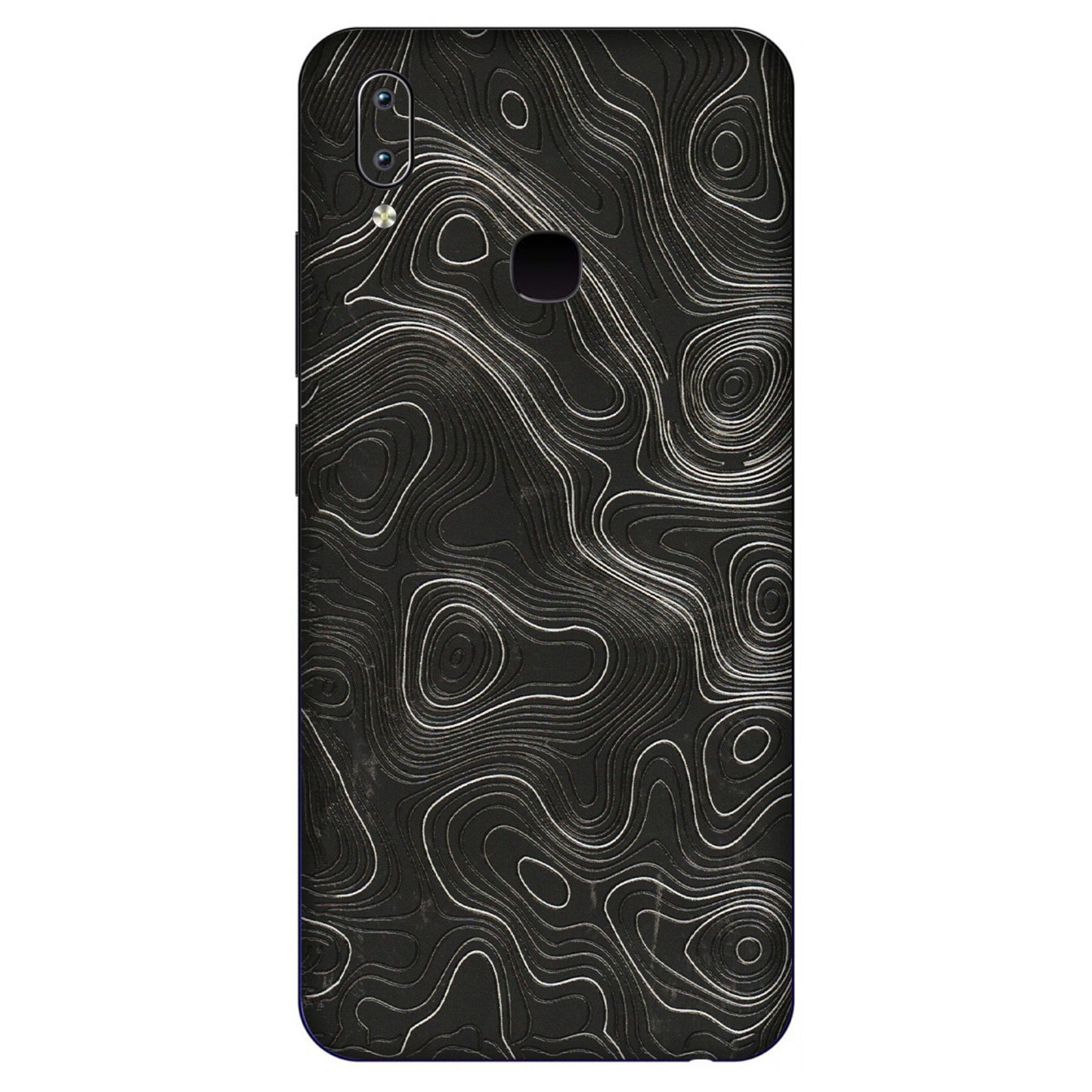 VIVO Y Series Phone Skins (All Models) - Abstract White Line Map - 3D Embossed Finish (L-269) Vivo Y91