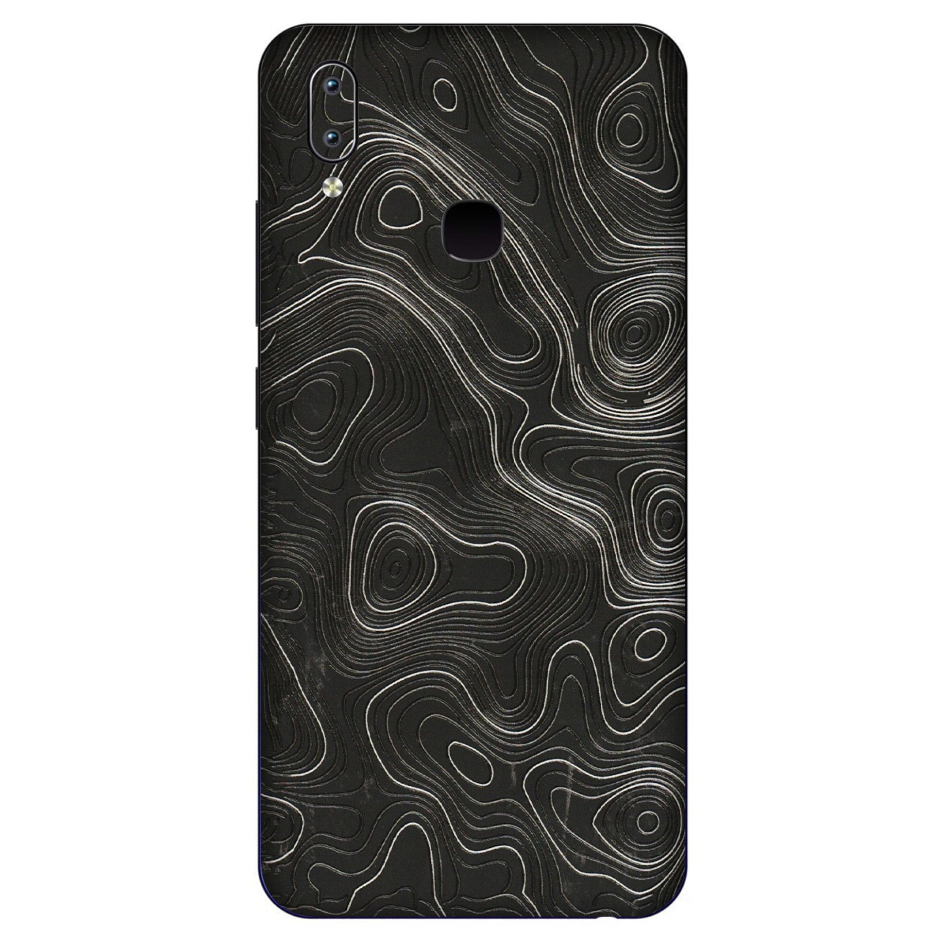 VIVO Y Series Phone Skins (All Models) - Abstract White Line Map - 3D Embossed Finish (L-269) Vivo Y91