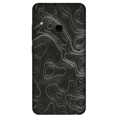 VIVO Y Series Phone Skins (All Models) - Abstract White Line Map - 3D Embossed Finish (L-269) Vivo Y91