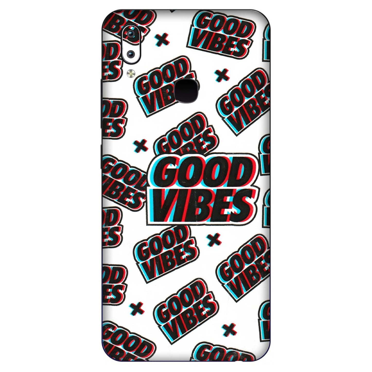 VIVO Y Series Phone Skins (All Models) - Good Vibes - 3D Embossed Finish (L-282) Vivo Y91