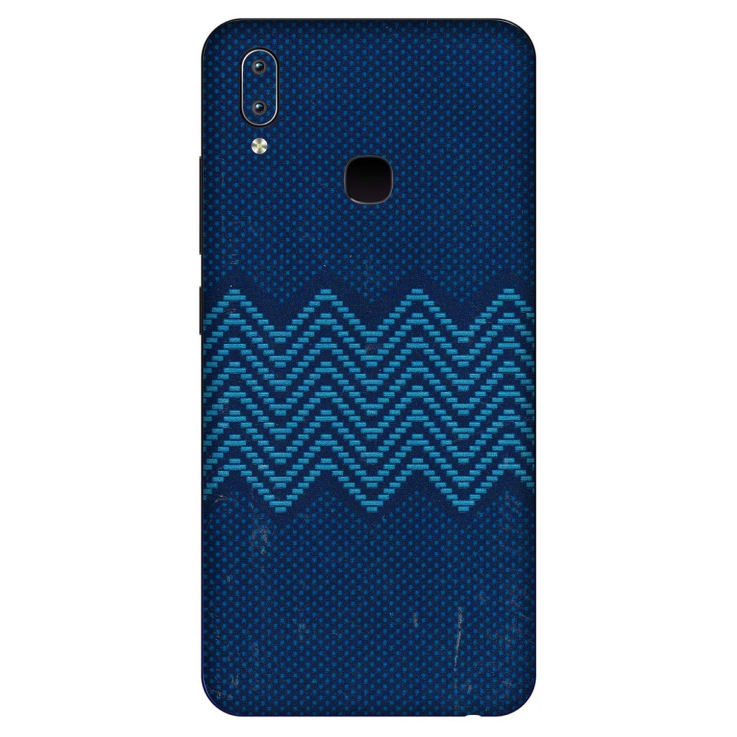 VIVO Y Series Phone Skins (All Models) - Blue Sober Waves - 3D Embossed Finish (L-306) Vivo Y91