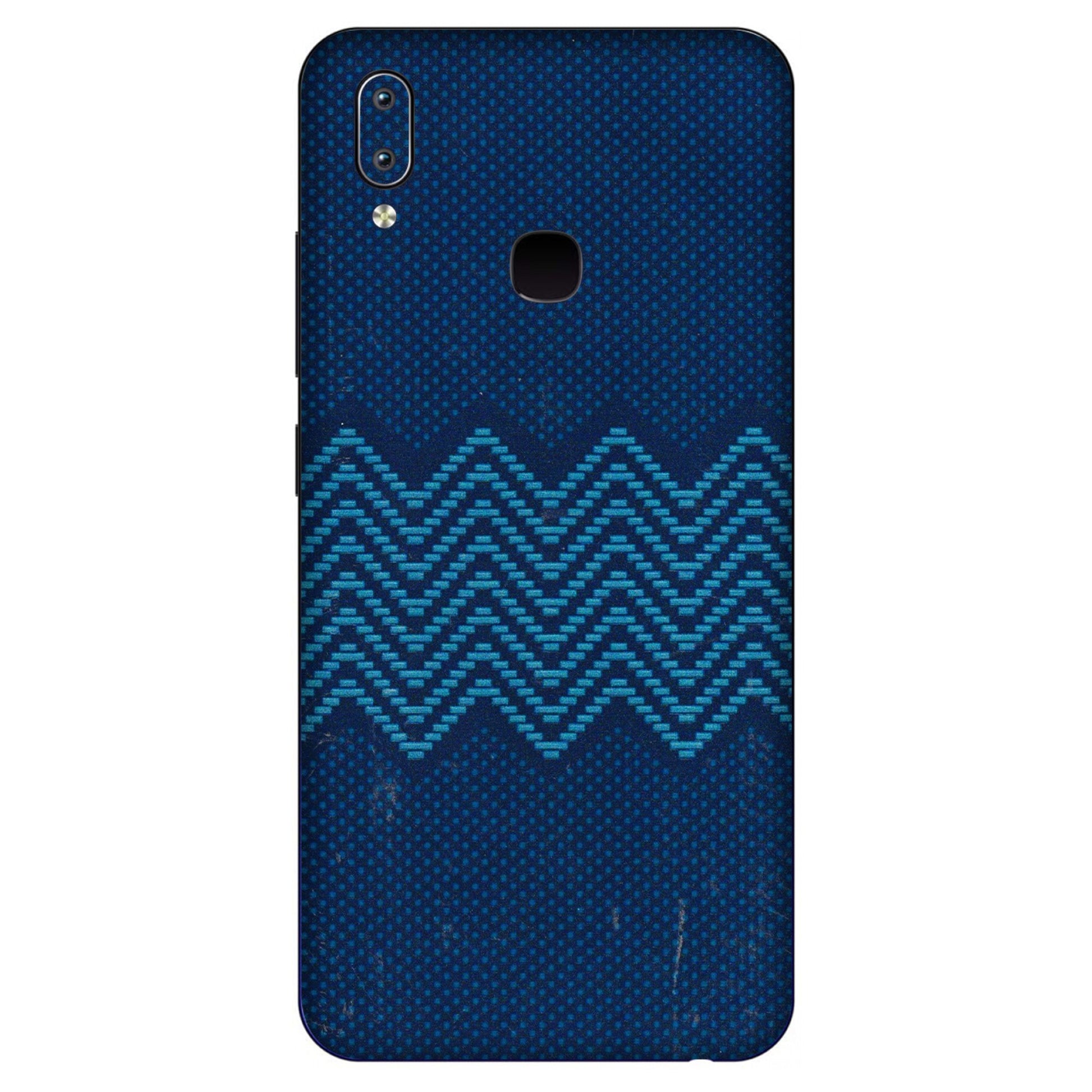 VIVO Y Series Phone Skins (All Models) - Blue Sober Waves - 3D Embossed Finish (L-306) Vivo Y91