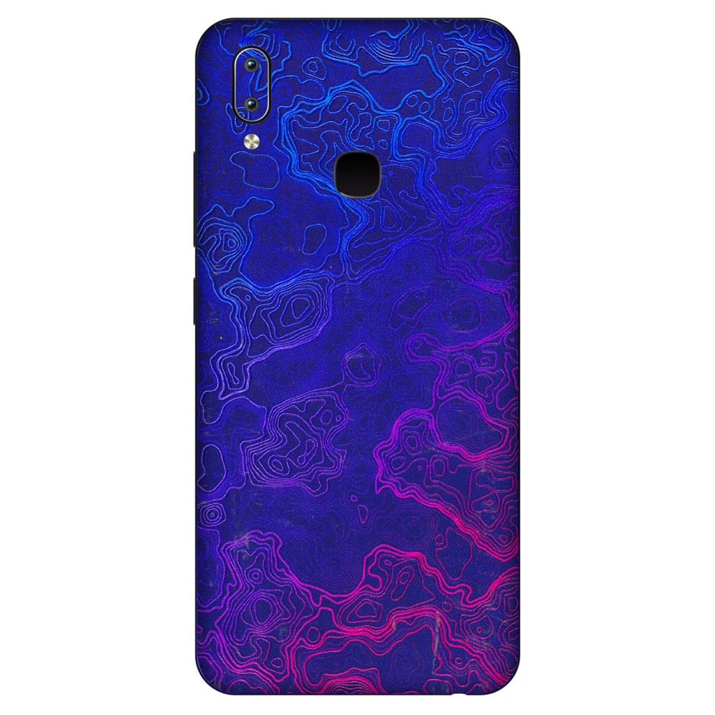 VIVO Y Series Phone Skins (All Models) - Purple Ripples Swirl - 3D Embossed Finish (L-314) Vivo Y91