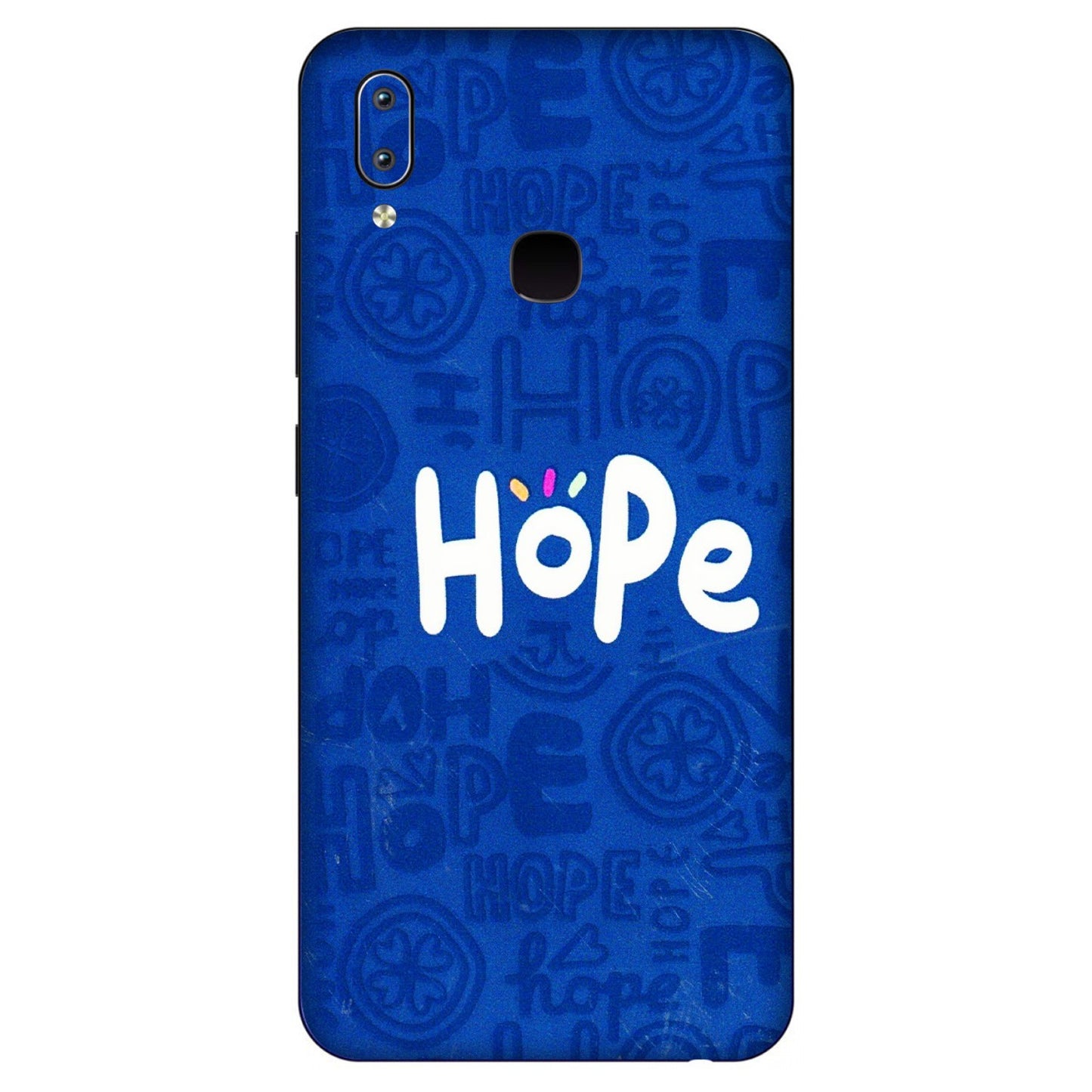 VIVO Y Series Phone Skins (All Models) - Hope Doodles Blue - 3D Embossed Finish (L-43) Vivo Y91