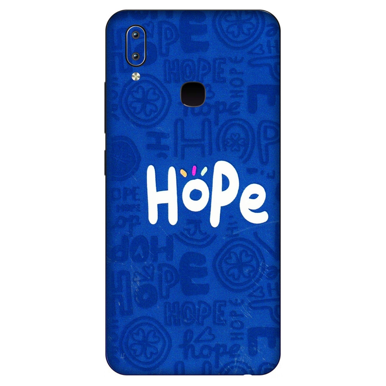 VIVO Y Series Phone Skins (All Models) - Hope Doodles Blue - 3D Embossed Finish (L-43) Vivo Y91