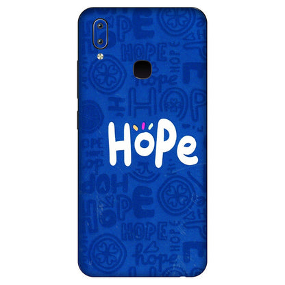 VIVO Y Series Phone Skins (All Models) - Hope Doodles Blue - 3D Embossed Finish (L-43) Vivo Y91