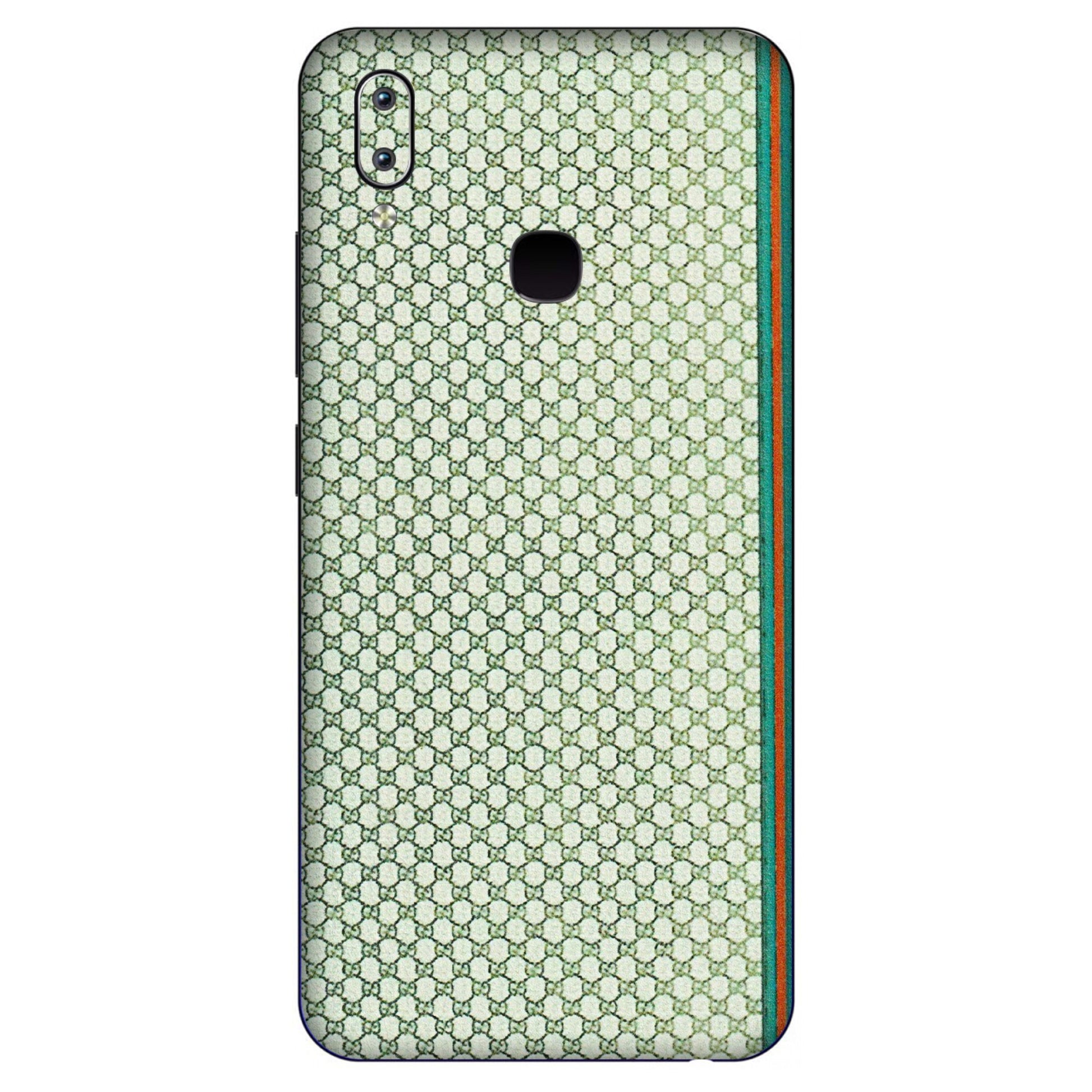 VIVO Y Series Phone Skins (All Models) - Gucci Fabric Pattern - 3D Embossed Finish (L-73) Vivo Y91