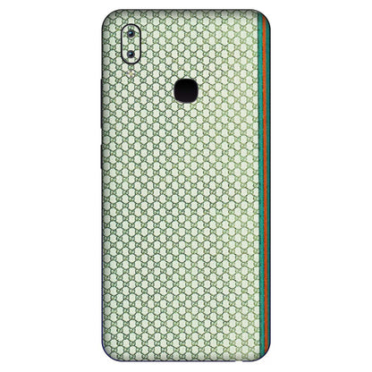 VIVO Y Series Phone Skins (All Models) - Gucci Fabric Pattern - 3D Embossed Finish (L-73) Vivo Y91