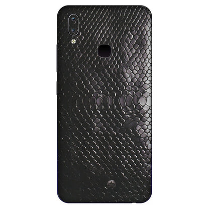 VIVO Y Series Phone Skins (All Models) - Black Snack Leather - Matte Finish (M-147) Vivo Y91