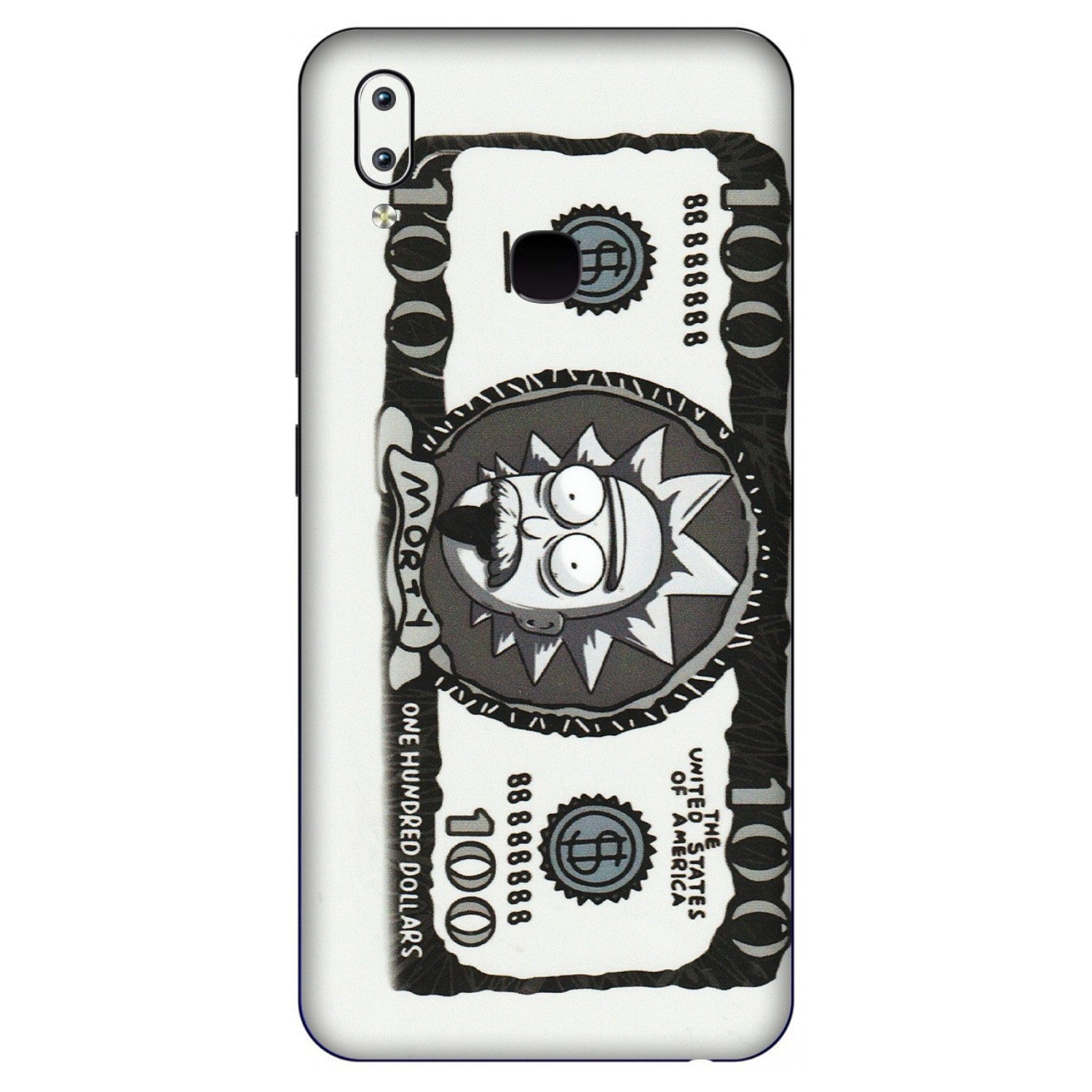 VIVO Y Series Phone Skins (All Models) - Rick And Morty Hundred Dollar Anime - Matte Finish (M-161) Vivo Y91