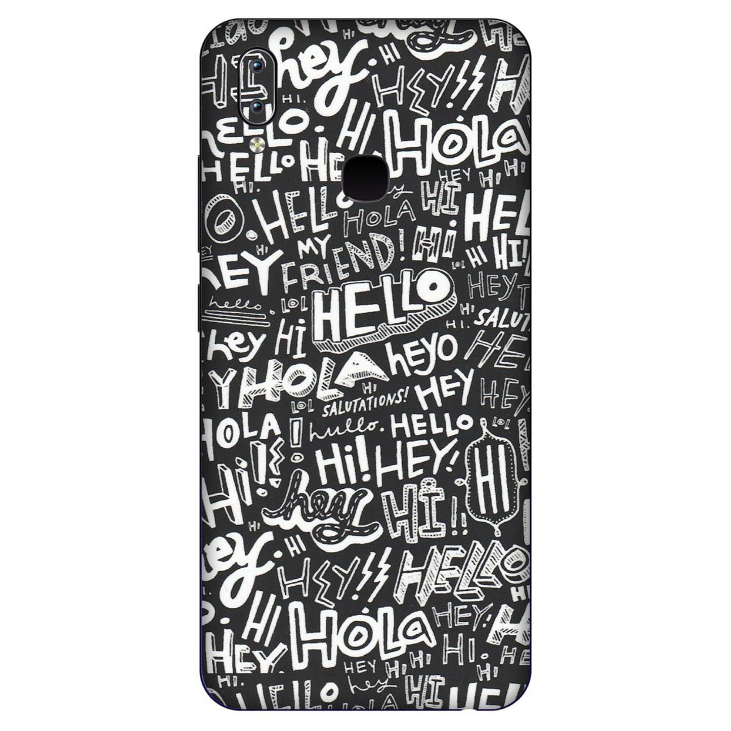 VIVO Y Series Phone Skins (All Models) - Hi Hello Doodles - Matte Finish (M-25) Vivo Y91