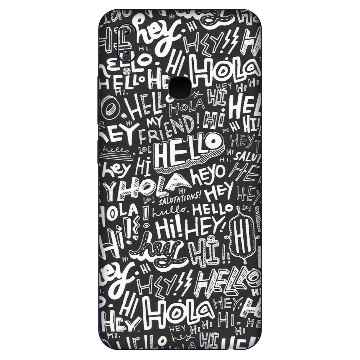VIVO Y Series Phone Skins (All Models) - Hi Hello Doodles - Matte Finish (M-25) Vivo Y91